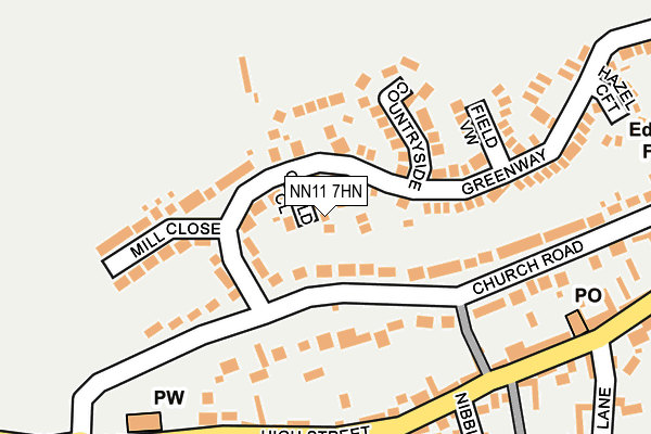 NN11 7HN map - OS OpenMap – Local (Ordnance Survey)