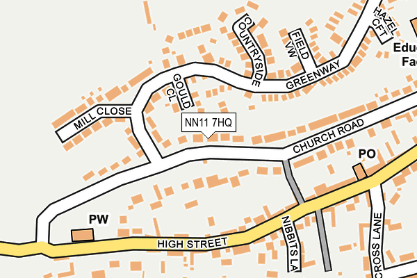 NN11 7HQ map - OS OpenMap – Local (Ordnance Survey)