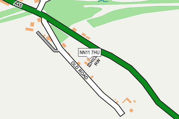 NN11 7HU map - OS OpenMap – Local (Ordnance Survey)