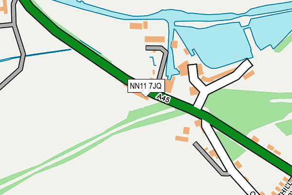 NN11 7JQ map - OS OpenMap – Local (Ordnance Survey)