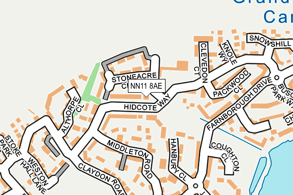 NN11 8AE map - OS OpenMap – Local (Ordnance Survey)