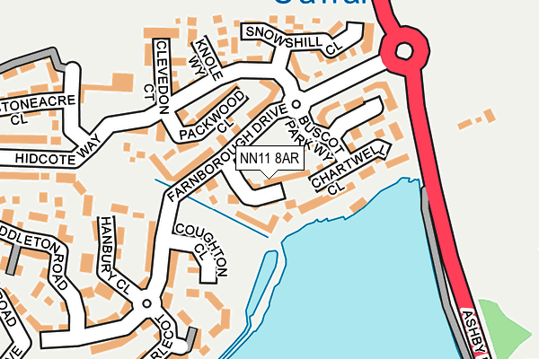 NN11 8AR map - OS OpenMap – Local (Ordnance Survey)