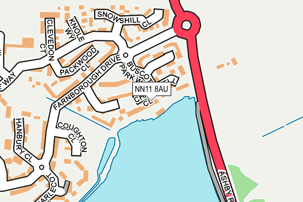 NN11 8AU map - OS OpenMap – Local (Ordnance Survey)