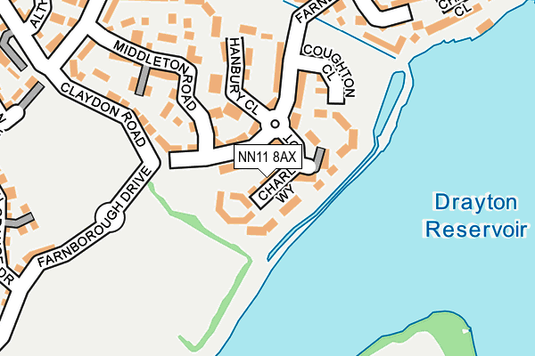 NN11 8AX map - OS OpenMap – Local (Ordnance Survey)