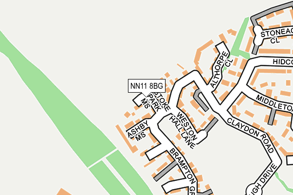 NN11 8BG map - OS OpenMap – Local (Ordnance Survey)