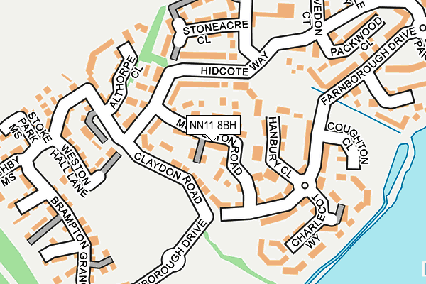 NN11 8BH map - OS OpenMap – Local (Ordnance Survey)