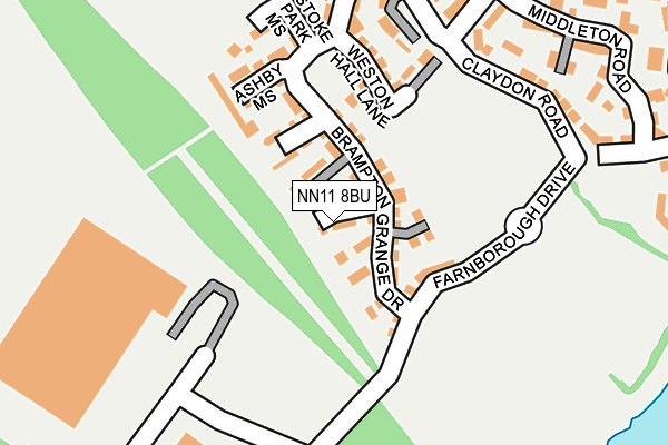 NN11 8BU map - OS OpenMap – Local (Ordnance Survey)