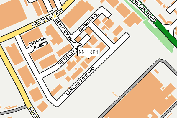 NN11 8PH map - OS OpenMap – Local (Ordnance Survey)