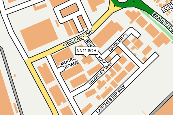 NN11 8QH map - OS OpenMap – Local (Ordnance Survey)