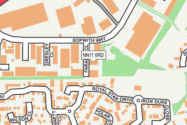 NN11 8RD map - OS OpenMap – Local (Ordnance Survey)