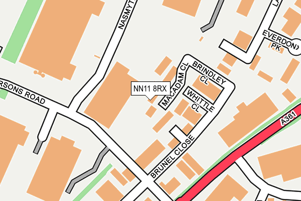 NN11 8RX map - OS OpenMap – Local (Ordnance Survey)