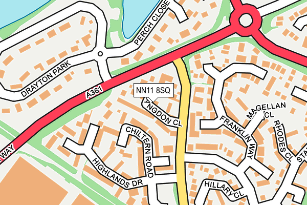 NN11 8SQ map - OS OpenMap – Local (Ordnance Survey)