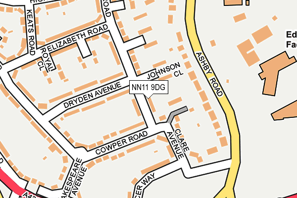 NN11 9DG map - OS OpenMap – Local (Ordnance Survey)