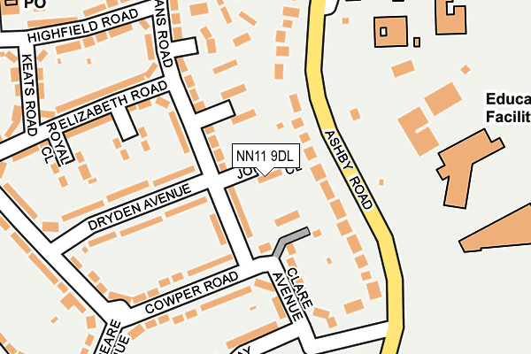 NN11 9DL map - OS OpenMap – Local (Ordnance Survey)