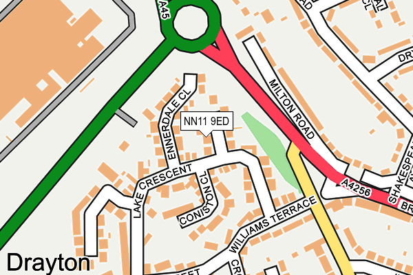 NN11 9ED map - OS OpenMap – Local (Ordnance Survey)