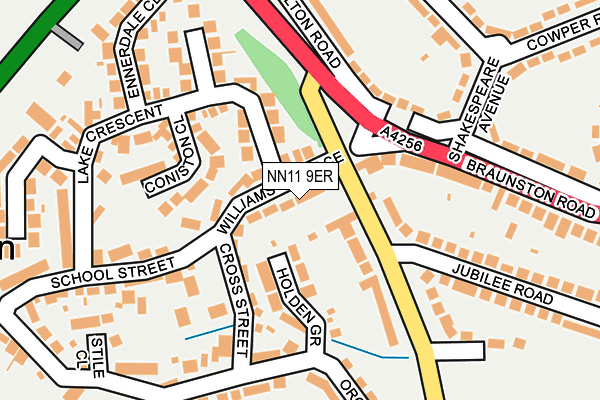 NN11 9ER map - OS OpenMap – Local (Ordnance Survey)