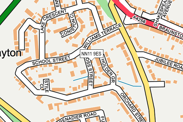 NN11 9ES map - OS OpenMap – Local (Ordnance Survey)