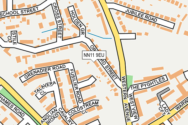 NN11 9EU map - OS OpenMap – Local (Ordnance Survey)