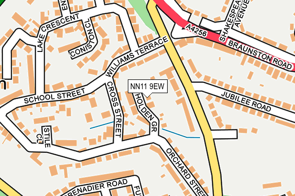 NN11 9EW map - OS OpenMap – Local (Ordnance Survey)