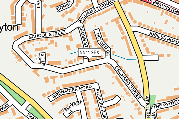 NN11 9EX map - OS OpenMap – Local (Ordnance Survey)