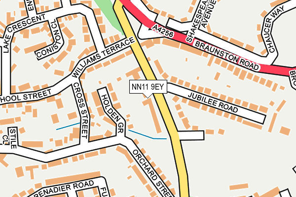 NN11 9EY map - OS OpenMap – Local (Ordnance Survey)