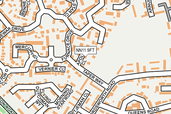 NN11 9FT map - OS OpenMap – Local (Ordnance Survey)