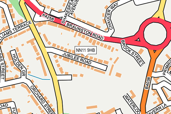 NN11 9HB map - OS OpenMap – Local (Ordnance Survey)