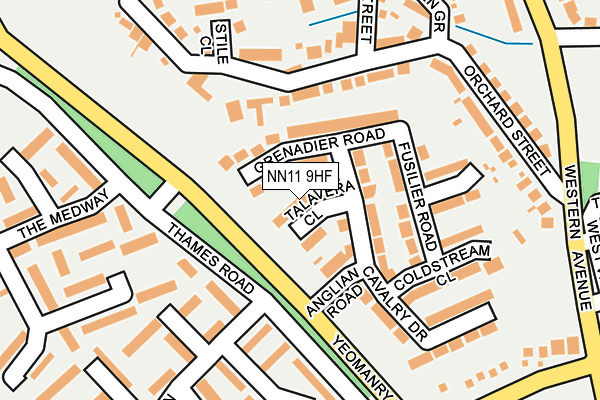 NN11 9HF map - OS OpenMap – Local (Ordnance Survey)