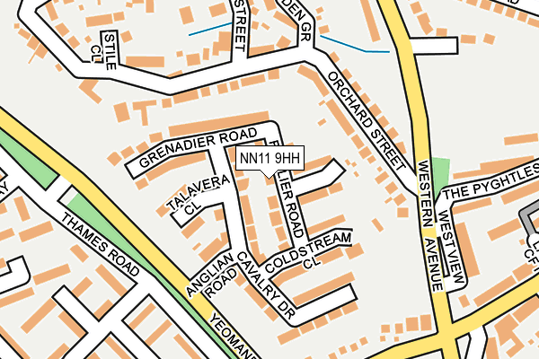 NN11 9HH map - OS OpenMap – Local (Ordnance Survey)