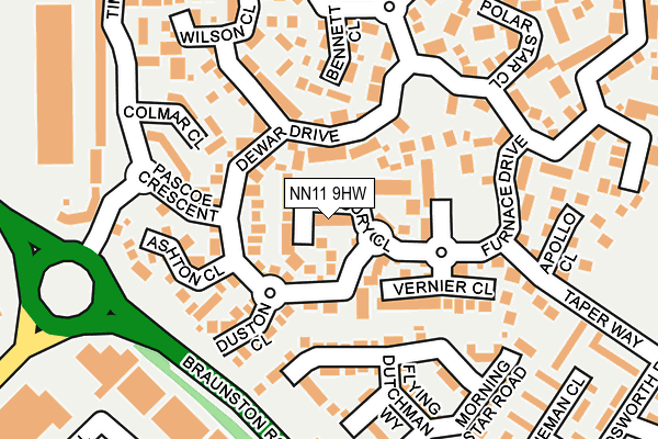 NN11 9HW map - OS OpenMap – Local (Ordnance Survey)