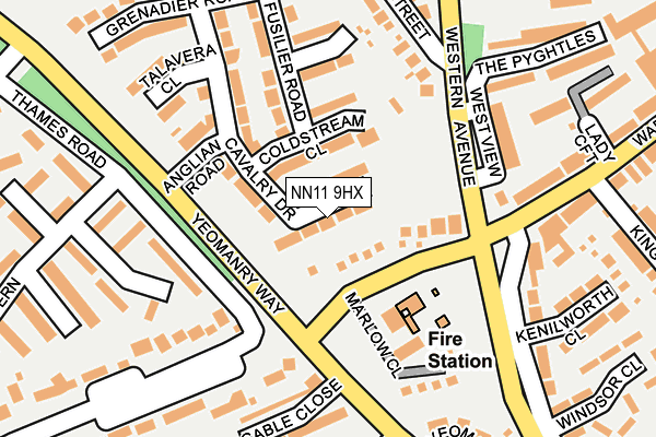 NN11 9HX map - OS OpenMap – Local (Ordnance Survey)