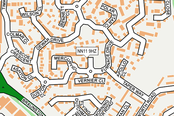 NN11 9HZ map - OS OpenMap – Local (Ordnance Survey)
