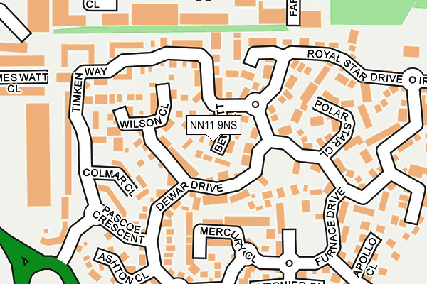 NN11 9NS map - OS OpenMap – Local (Ordnance Survey)