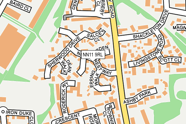 NN11 9RL map - OS OpenMap – Local (Ordnance Survey)
