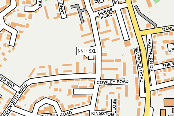 NN11 9XL map - OS OpenMap – Local (Ordnance Survey)