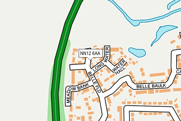 NN12 6AA map - OS OpenMap – Local (Ordnance Survey)
