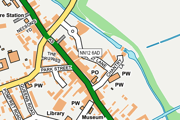 NN12 6AD map - OS OpenMap – Local (Ordnance Survey)
