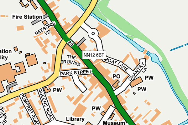 NN12 6BT map - OS OpenMap – Local (Ordnance Survey)