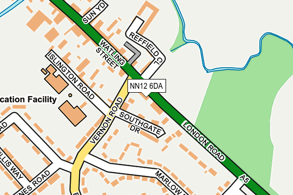NN12 6DA map - OS OpenMap – Local (Ordnance Survey)