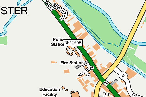 NN12 6DE map - OS OpenMap – Local (Ordnance Survey)