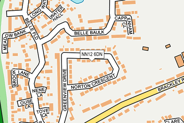 NN12 6DN map - OS OpenMap – Local (Ordnance Survey)