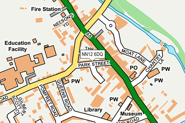 NN12 6DQ map - OS OpenMap – Local (Ordnance Survey)