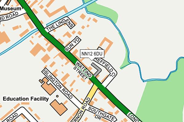 NN12 6DU map - OS OpenMap – Local (Ordnance Survey)