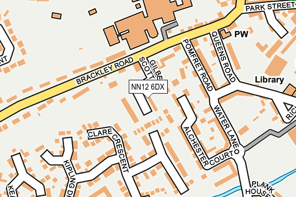 NN12 6DX map - OS OpenMap – Local (Ordnance Survey)