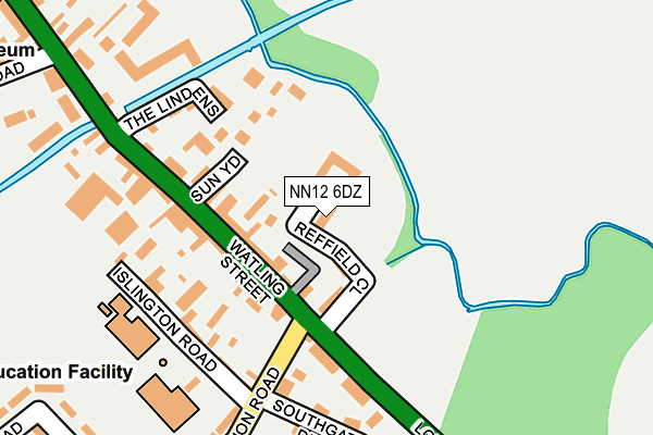 NN12 6DZ map - OS OpenMap – Local (Ordnance Survey)