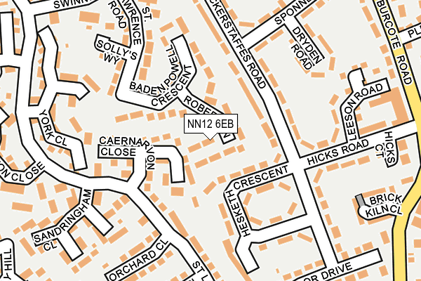 NN12 6EB map - OS OpenMap – Local (Ordnance Survey)