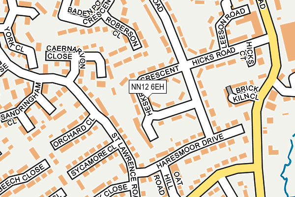 NN12 6EH map - OS OpenMap – Local (Ordnance Survey)