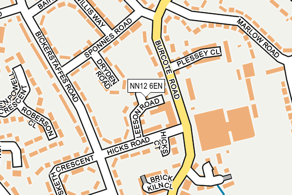 NN12 6EN map - OS OpenMap – Local (Ordnance Survey)
