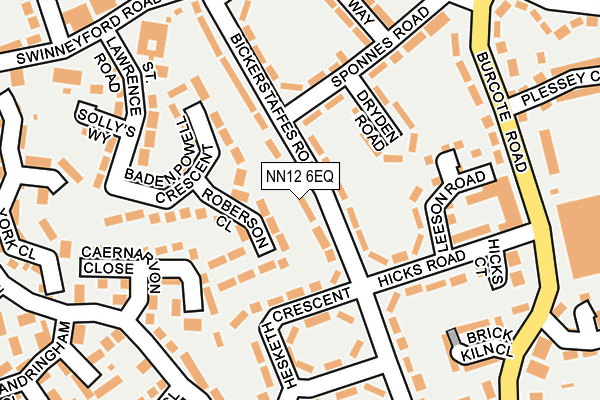 NN12 6EQ map - OS OpenMap – Local (Ordnance Survey)