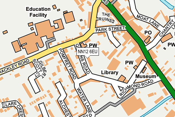 NN12 6EU map - OS OpenMap – Local (Ordnance Survey)